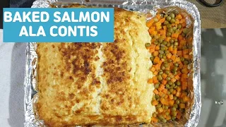 Baked Salmon A La Contis using Oven Toaster
