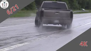 Modified Cars Leaving Nürburgring Tankstelle  04 07 21  Rain/ Powerslide...