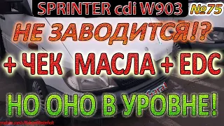 Sprinter cdi - Не заводится + Чек Уровень Масла / EDC