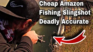 "Cheap" Amazon Slingshot Fishing Challenge!!