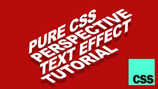 CSS Sliding Perspective Text Effect Tutorial