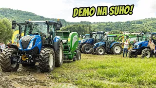 Demo v Moravčah (McHale, New Holland, FJD, Dinapolis)