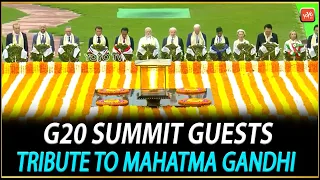 G20 Summit Guests Tribute To Mahatma Gandhi | PM Modi | Rishi Sunak | Biden | Delhi | YOYO TV