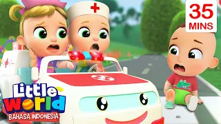 Nico dan Nina Mengendarai Ambulans | Kartun Anak | Little World Bahasa Indonesia