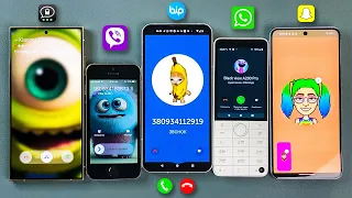 SnapChat & Threema & Bip & WhatsApp & Viber   Pixel 8 + S24 Ultra + iPhone 5S + Xiaomi Qin + Nothing