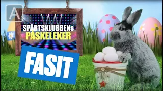 Spårtsklubbens påskeleker: Fasit