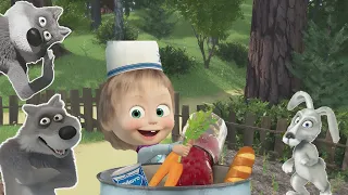 Masha and the Bear Pizzeria - Make the Best Homemade Pizza for Your Friends! cartoons for kids 69