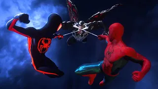 Peter and Miles Vs Venom with NWH Final Swing Suit and ATSV Suit - Spider-Man 2 PS5