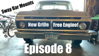 1976 F150 Crown Vic Swap: Valve Cover Resto, Grille Swap, and Sway Bar Mounts | Episode 8