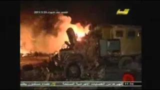 Libyan television reports 'bombing aftermath'