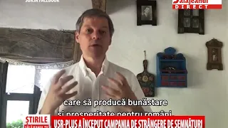 USR PLUS A INCEPUT CAMPANIA DE STRANGERE DE SEMNATURI