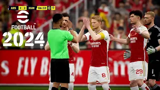 eFootball 2024 PS4 PRO GAMEPLAY🔥Arsenal VS Manchester United🔥EPIC MATCH