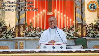 "Unsaon pag disiplina ang tawo?" 11/10/2022 Misa ni Fr. Ciano Ubod sa SVFP.