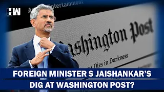 EAM S Jaishankar Takes A Dig At The Washington Post Amid Applause From Indian American Crowd| Media