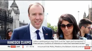 Matt Hancock affair and government advisers - Dr Catherine Haddon, Sky News