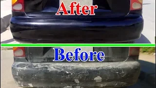 how to Removal Scratches , paint Car bumper