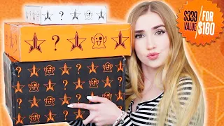 Unboxing Jeffree Star Mystery Boxes!! AND.. doing my makeup w/ what I got !!