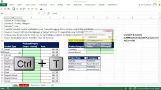 Excel Magic Trick 1149: Dynamically Sum by Category without VLOOKUP Helper Column (2 methods)