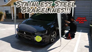 Stainless Steel Brake Lines Evo X!!!