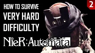 Nier Automata - Very Hard Guide - Part 2: Desert Area and Adam (9S on passive)