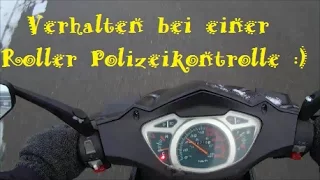 Verhalten in einer Roller Polizeikontrolle