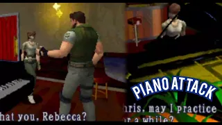 Resident Evil 1: Rebecca plays the piano full cutscenes gameplay.