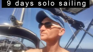 Solo Sailing Malta to Barcelona 9 days