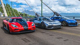 Koenigsegg Agera R vs Bugatti Divo vs Mercedes-AMG One | Forza Horizon 5