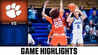 Clemson vs. Duke Women's Basketball Highlights (2022-23)