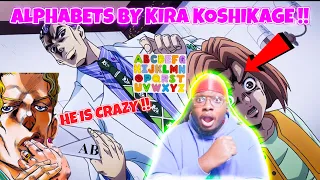 NON JOJO FAN REACTS - THE JOJO'S ALPHABET BY KIRA YOSHIKAGE REACTION