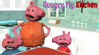 Hungry Pig Kitchen! ♫ 3D animated game Roblox mashup