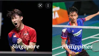 Sea Games 2022 Quarter Finals Jewel Albo(Phil) Vs Loh Kean Yew(Singapore)