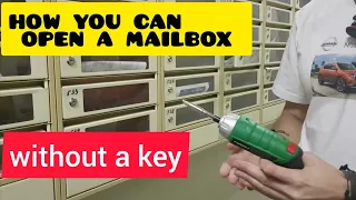 How YOU CAN OPEN MAILBOX IF you've LOST YOUR KEY? 🔑