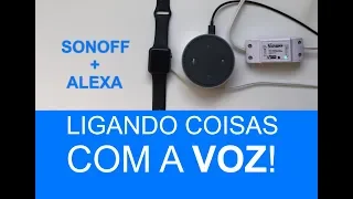 CONTROLANDO SONOFF COM ALEXA (Echo Dot) - Sua casa INTELIGENTE e BARATA (Português Brasil)