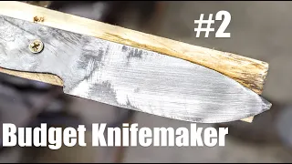 How To Make A Saw Blade Steel Knife With Simple Tools, Part 2 Knifemaking Tutorial DIY