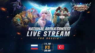 RUSSIA - TURKEY LIVE Международной Арены. 11/10/2018 Mobile Legends Bang Bang