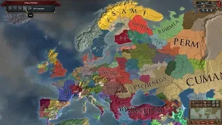 Europa Universalis 4 AI Timelapse - Extended Timeline Mod 1054-2350