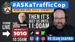 Wednesday #ASKaTrafficCOP @TorontoPolice Q&A livestream for April 24, 2024