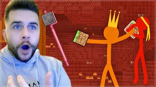 REACTING TO AMAZING ANIMATION Vs MINECRAFT - STICKMEN Vs KING ORANGE Minecraft Animation (The Raid)