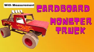 How to Make Monster Truck  with Cardboard