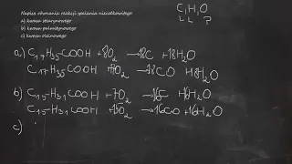 Napisz równania reakcji spalania niecałkowitego: a) kwasu stearynowego; b) kwasu palmitynowego