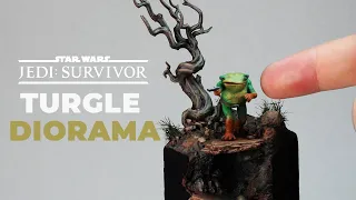 MINIATURE Star Wars Jedi Survivor DIORAMA for Turgle