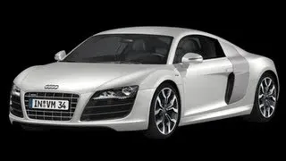 Белая Audi R8 прокатила парня