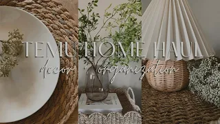 2024 TEMU HOME DECOR HAUL | organization + home decor haul