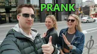 Taking Selfies with Strangers Prank