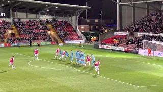 Wrexham FC vs Weymouth - Jordan Davies Goal 1-0