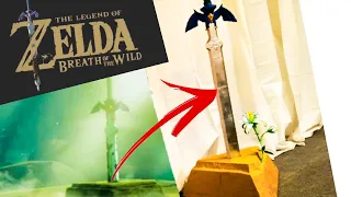 DIY cardboard Master sword stone pedestal from Zelda!