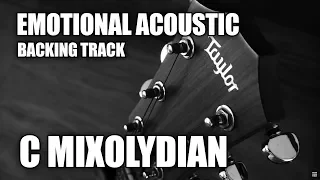 Emotional Acoustic Ballad Guitar Backing Track In C Mixolydian