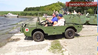 Amphibisches Geländefahrzeug Luaz 967 fährt in die Weser | Best Amphibious Vehicle!!!