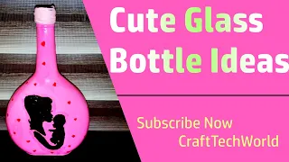 DIY | Cute Glass Bottle Home Decoration | Craft & Food